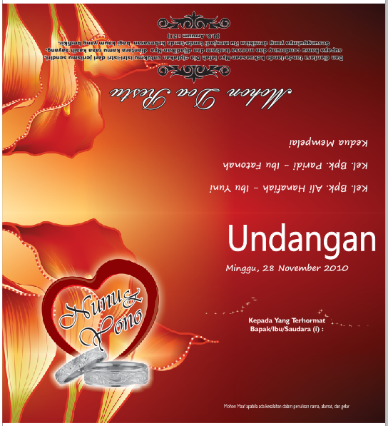 download template undangan pernikahan coreldraw